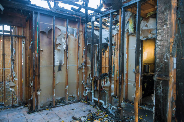 Professional Fire Damage Assessment technician working in Fairbury, IL